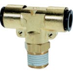 【CAINZ-DASH】千代田通商 チューブ継手　フジメイルブランチティ（金属）　１０ｍｍ・Ｒ１／２ 10-04MT【別送品】