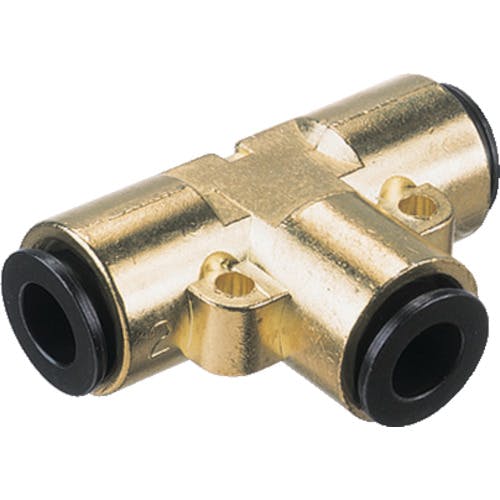 【CAINZ-DASH】千代田通商 チューブ継手　フジユニオンティ（金属）　１０ｍｍ 10-00UT【別送品】