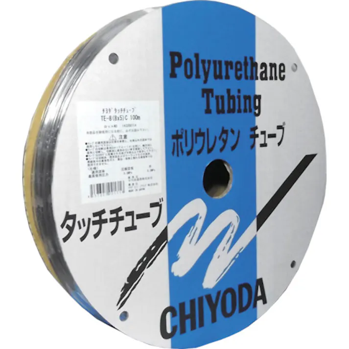【CAINZ-DASH】千代田通商 ポリウレタンチューブ TEタッチチューブ 4mm/100m クリア TE-4X2.5-100 C【別送品】