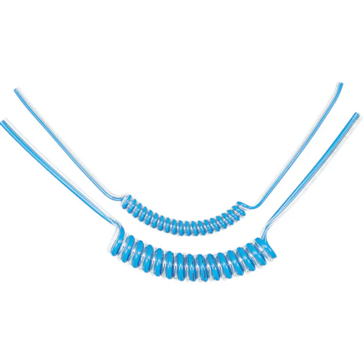 【CAINZ-DASH】千代田通商 スパイラルチューブ マルチスパイラル 外径4mm/使用範囲658mm 透明、青 2-MPS-4-10S【別送品】