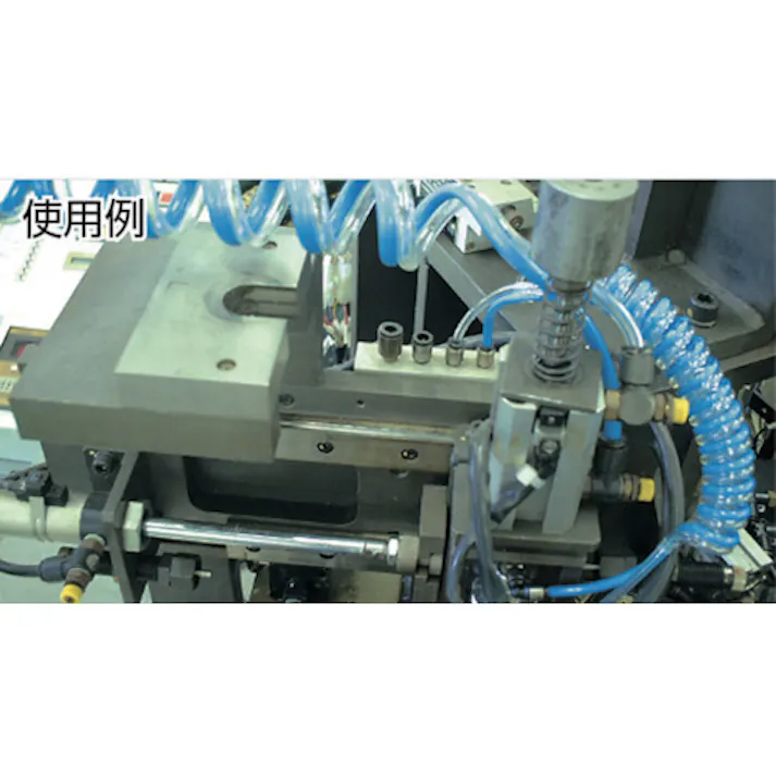 【CAINZ-DASH】千代田通商 スパイラルチューブ マルチスパイラル 外径4mm/使用範囲916mm 透明、青 2-MPS-4-20S【別送品】