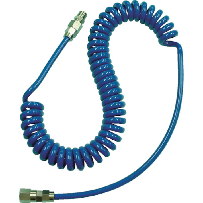 【CAINZ-DASH】千代田通商 ラインスパイラルホースネイビーブルー5×8mm・使用範囲3650mm WL806NB【別送品】