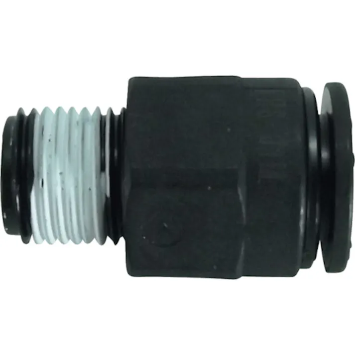 【CAINZ-DASH】千代田通商 チューブ継手 ファイブ樹脂メイルコネクタ 8mm・R1/8 FR8-01M【別送品】