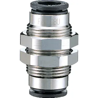 【CAINZ-DASH】千代田通商 ファイブバルクヘッドユニオン 6mm F6-00BU【別送品】