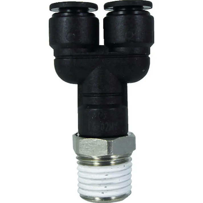 【CAINZ-DASH】千代田通商 ファイブメイルブランチワイ 6mm・R1/4 F6-02MY【別送品】