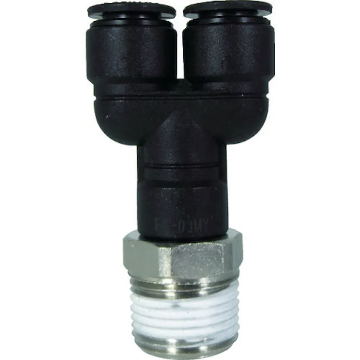 【CAINZ-DASH】千代田通商 ファイブメイルブランチワイ 8mm・R3/8 F8-03MY【別送品】
