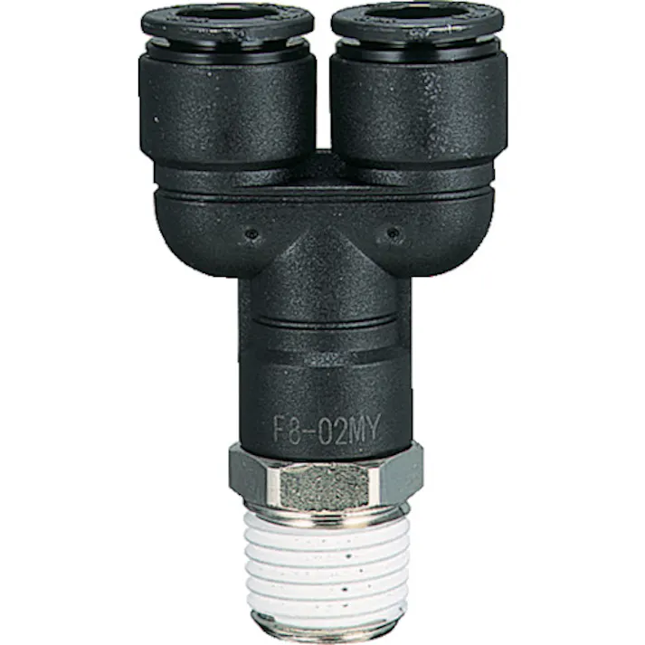 【CAINZ-DASH】千代田通商 ファイブメイルブランチワイ 12mm・R3/8 F12-03MY【別送品】