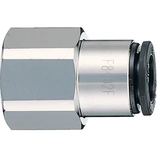 【CAINZ-DASH】千代田通商 ファイブフィメイルコネクタ 6mm・RC3/8 F6-03F【別送品】