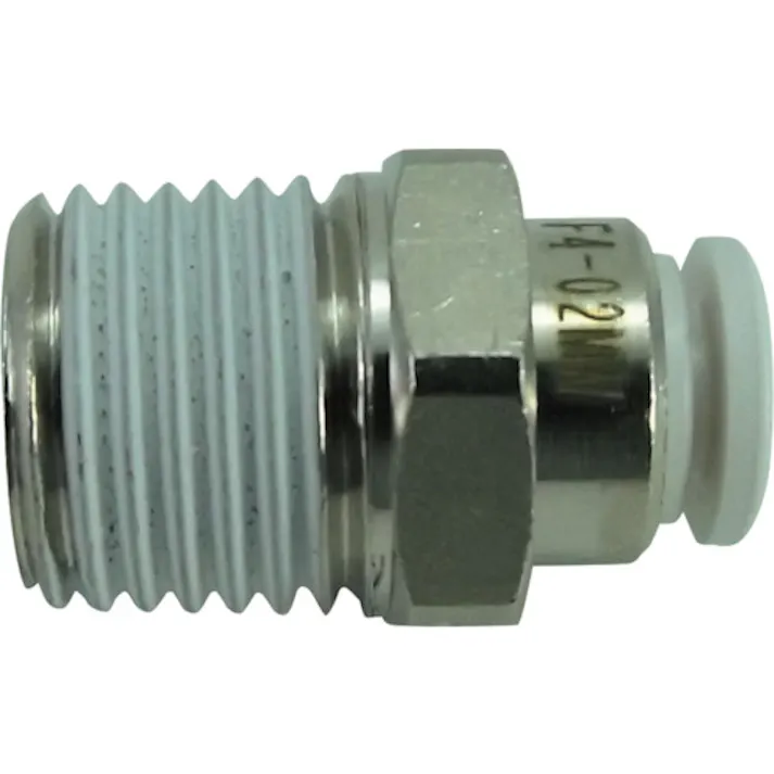 【CAINZ-DASH】千代田通商 ファイブメイルコネクタ W(白)4mm・R1/4 F4-02MW【別送品】