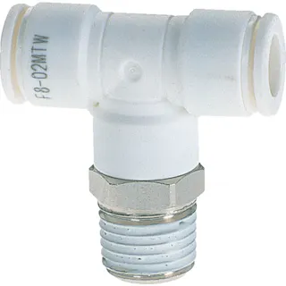 【CAINZ-DASH】千代田通商 ファイブメイルブランチティ W(白)6mm・R1/4 F6-02MTW【別送品】