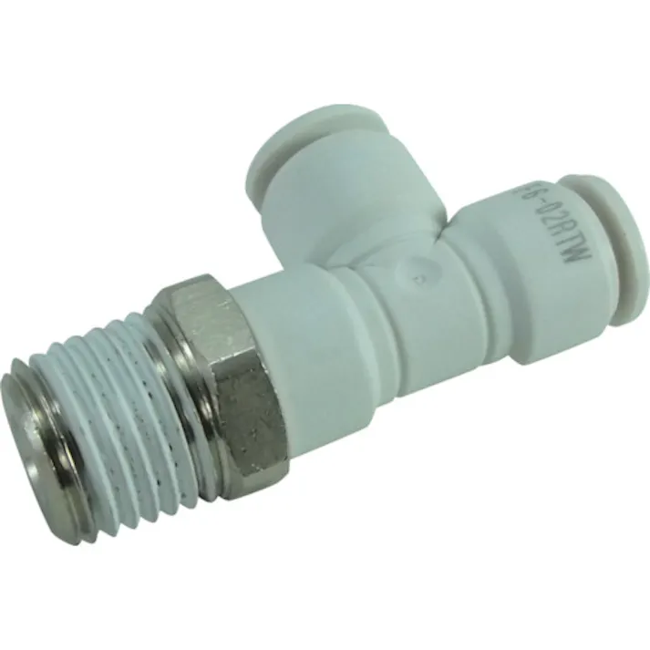 【CAINZ-DASH】千代田通商 ホース継手 ファイブメイルランティ W(白) 6mm・R1/4 F6-02RTW【別送品】