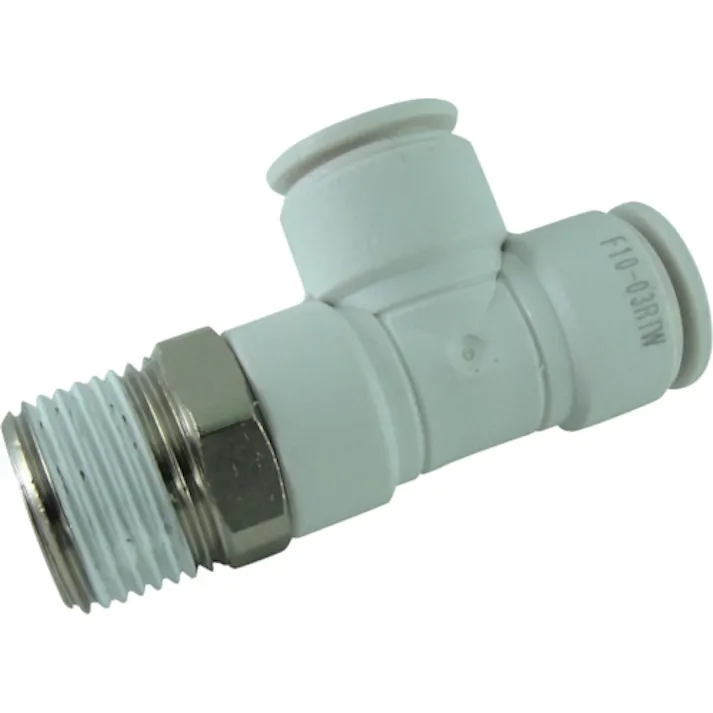 【CAINZ-DASH】千代田通商 ホース継手 ファイブメイルランティ W(白) 10mm・R3/8 F10-03RTW【別送品】