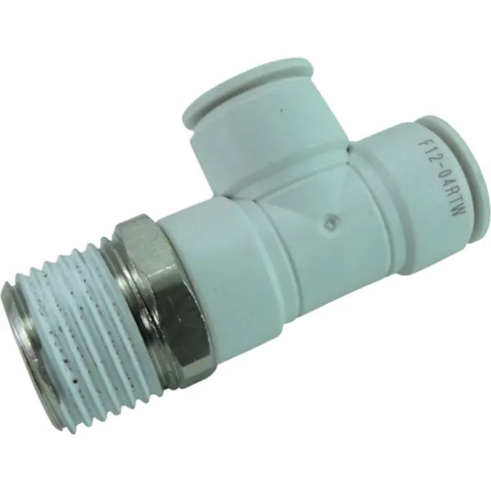 【CAINZ-DASH】千代田通商 ホース継手 ファイブメイルランティ W(白) 12mm・R1/2 F12-04RTW【別送品】