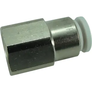 【CAINZ-DASH】千代田通商 ファイブフィメイルコネクタ W(白)4mm・RC1/8 F4-01FW【別送品】