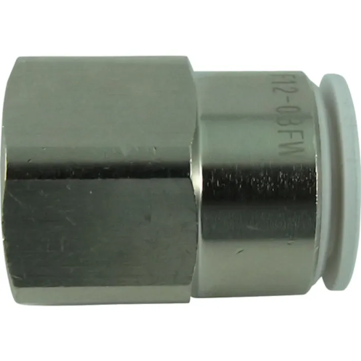 【CAINZ-DASH】千代田通商 ファイブフィメイルコネクタ W(白)12mm・RC3/8 F12-03FW【別送品】