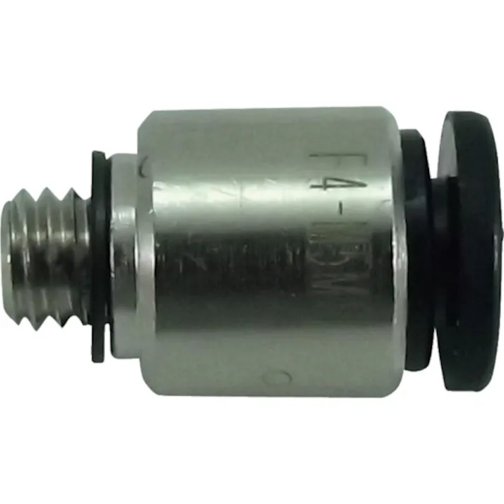 【CAINZ-DASH】千代田通商 チューブ継手 ファイブ六角穴付メイルコネクタ 4mm M5×0.8 F4-M5MS【別送品】