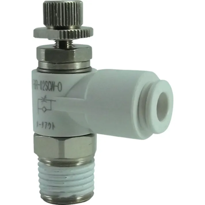 【CAINZ-DASH】千代田通商 ファイブスピードコントローラα 白 メーターアウト6mm・R1/4 F6R-02SCW-O【別送品】