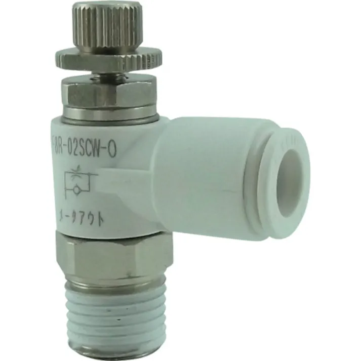 【CAINZ-DASH】千代田通商 ファイブスピードコントローラα 白 メーターアウト8mm・R1/4 F8R-02SCW-O【別送品】