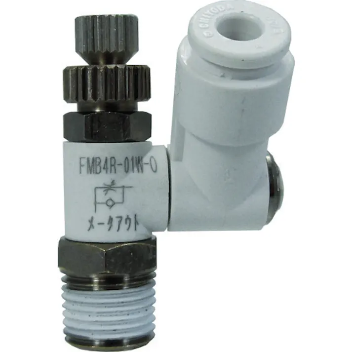 【CAINZ-DASH】千代田通商 ファイブミニスピードコントローラβ 白 メーターアウト4mm・R1/8 FMB4R-01W-O【別送品】