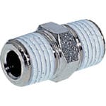 【CAINZ-DASH】千代田通商 ニップルメッキ付　Ｒ１／４・Ｒ１／４ N-2M-2M-N【別送品】