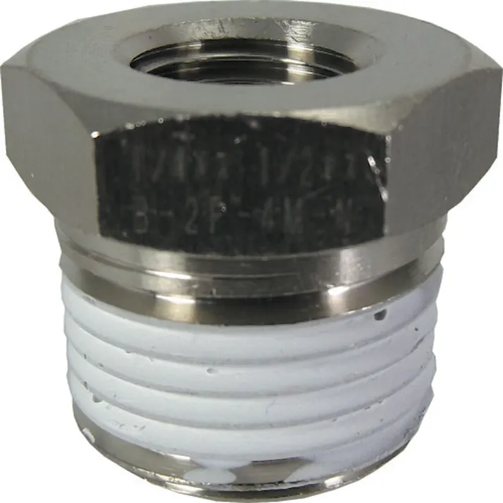 【CAINZ-DASH】千代田通商 ブッシュ メッキ付 Rc1/4・R1/2 B-2F-4M-N【別送品】