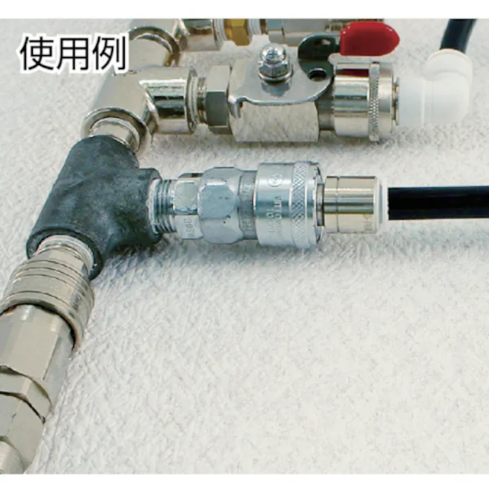 【CAINZ-DASH】千代田通商 ファイブメイルコネクタ 6mm・R1/4 F6-02M【別送品】