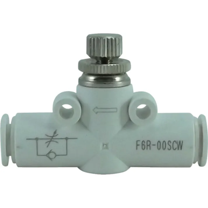 【CAINZ-DASH】千代田通商 ファイブインラインスピードコントローラ W(白)6mm F6R-00SCW【別送品】