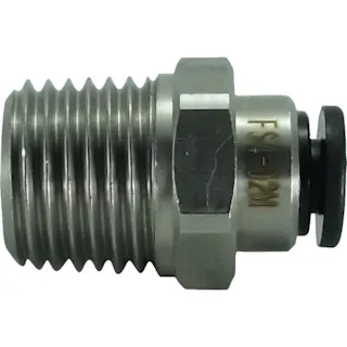 【CAINZ-DASH】千代田通商 ファイブSUSメイルコネクタ 4mm・R1/4 FS4-02M【別送品】