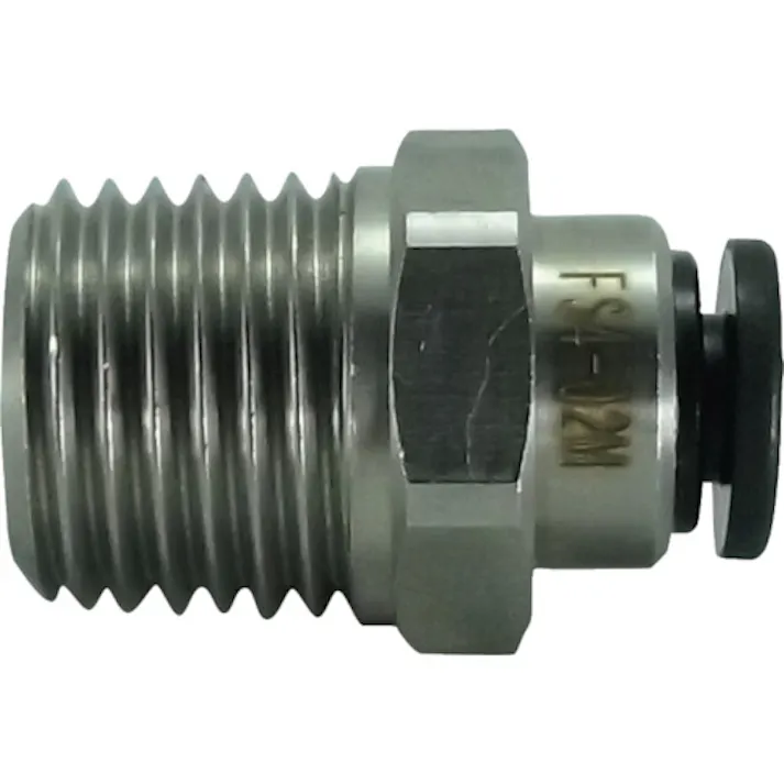 【CAINZ-DASH】千代田通商 ファイブSUSメイルコネクタ 4mm・R1/4 FS4-02M【別送品】