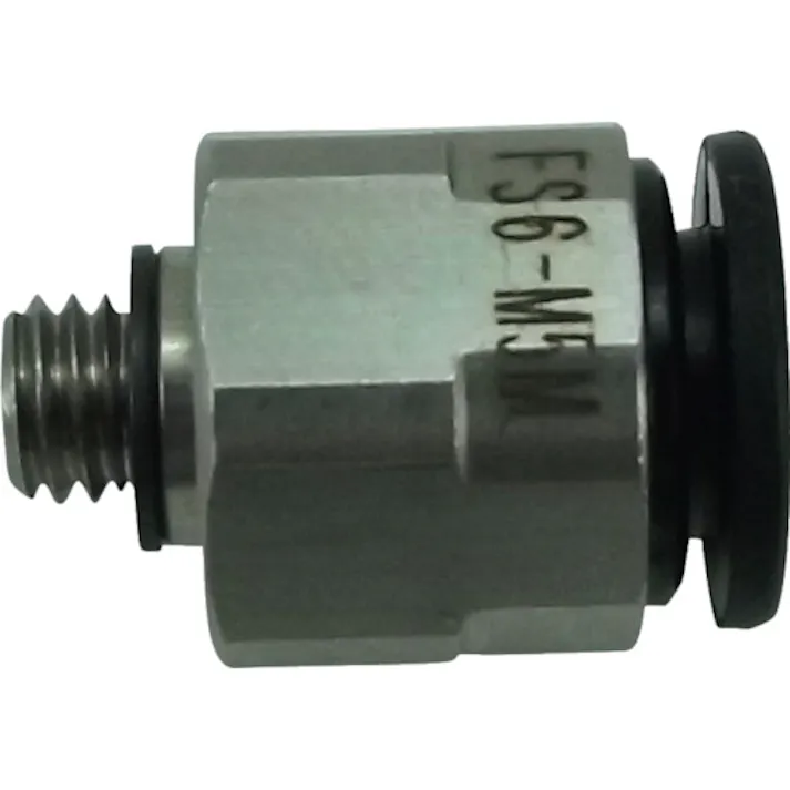 【CAINZ-DASH】千代田通商 ファイブSUSメイルコネクタ 6mm・M5X0.8 FS6-M5M【別送品】