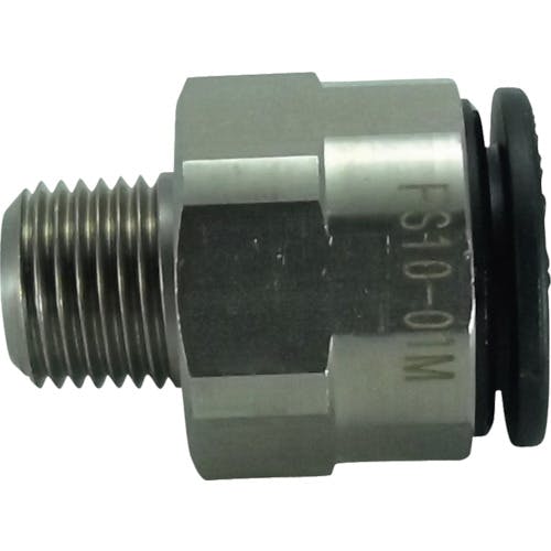 千代田通商 ファイブSUSメイルコネクタ 10mm・R1/8 FS10-01M チューブ継手(その他) 千代田通商 ファイブSUSメイルコネクタ 10mm・R1/8 FS10-01M チューブ継手(その他)