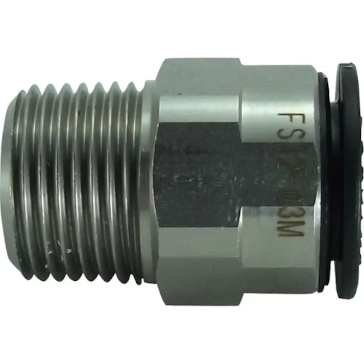 【CAINZ-DASH】千代田通商 ファイブSUSメイルコネクタ 12mm・R3/8 FS12-03M【別送品】