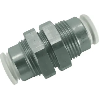 【CAINZ-DASH】千代田通商 ファイブSUSバルクヘッドユニオン 白 6mm FS6-00BUW【別送品】