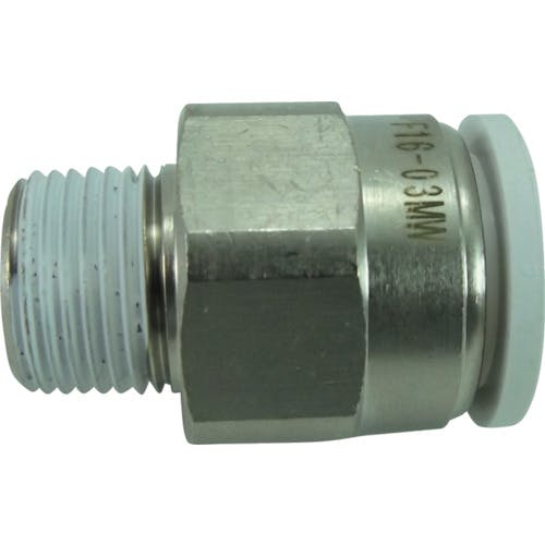 千代田通商 ファイブメイルコネクタ W(白)16mm・R3/8 F16-03MW チューブ継手(その他) 千代田通商 ファイブメイルコネクタ W(白)16mm・R3/8 F16-03MW チューブ継手(その他)