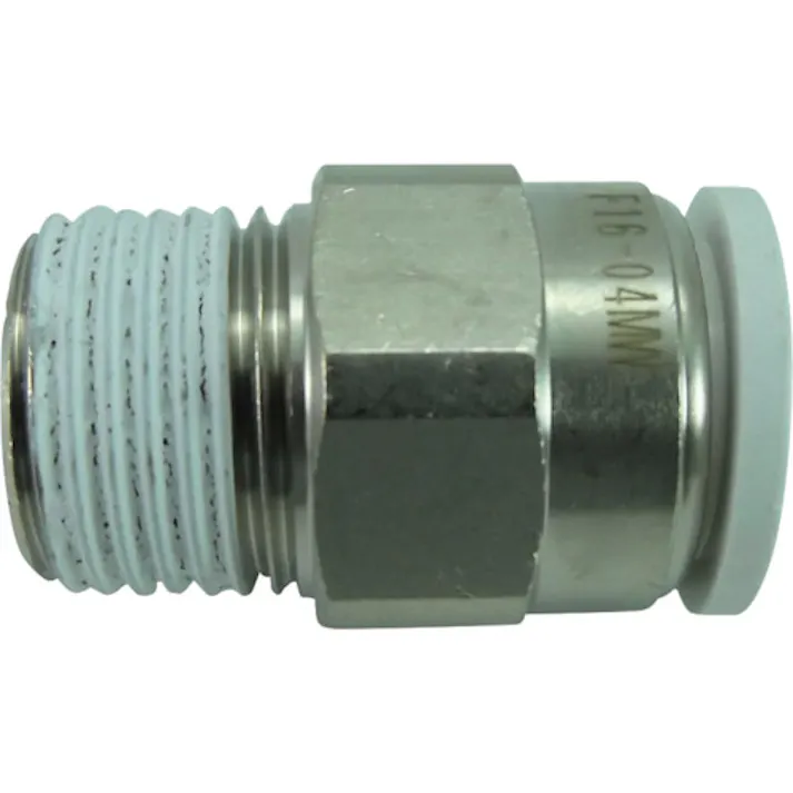【CAINZ-DASH】千代田通商 ファイブメイルコネクタ W(白)16mm・R1/2 F16-04MW【別送品】