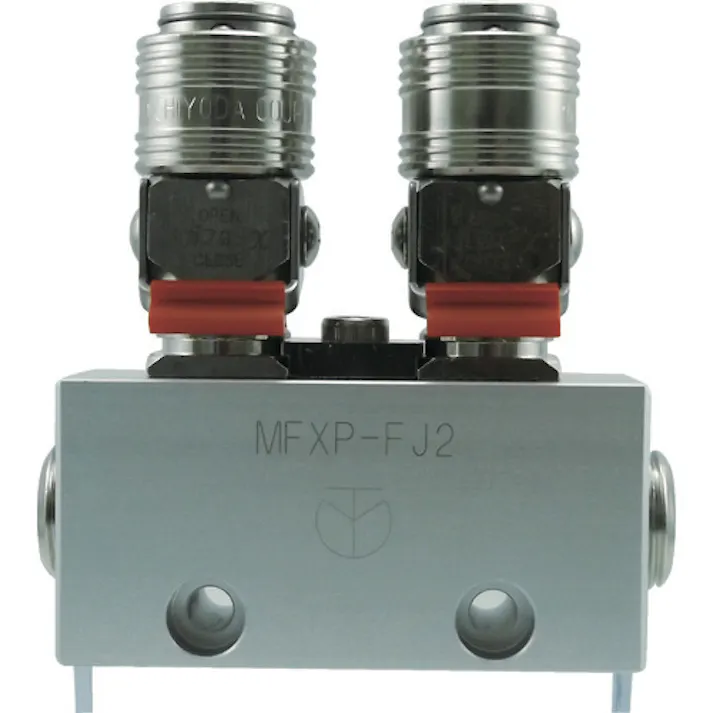 【CAINZ-DASH】千代田通商 金属カップリング フリージョイントXパージ付 2分岐管 MFXP-FJ2【別送品】