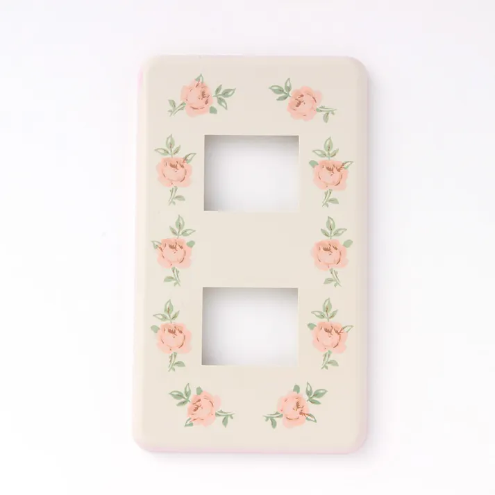 スイッチプレート スイートローズ 2口用