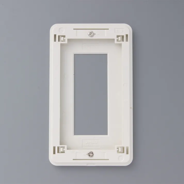 Melody スイッチプレート 花 ブルー 3口用 プラハナ3 04-7743