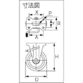 【CAINZ-DASH】シシクＳＩＳＩＫＵアドクライス 固定車　ブレーキ付　１００ｍｍ WKB-100【別送品】