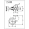 【CAINZ-DASH】シシクSISIKUアドクライス 緩衝キャスター 固定 200径 ゴム車輪 SAK-TO-200TRAW【別送品】