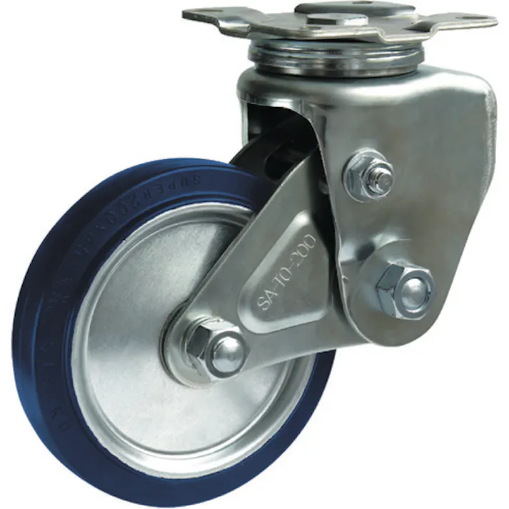 【CAINZ-DASH】シシクSISIKUアドクライス 緩衝キャスター 自在 200径 スーパーソリッド車輪 SAJ-TO-200SST【別送品】