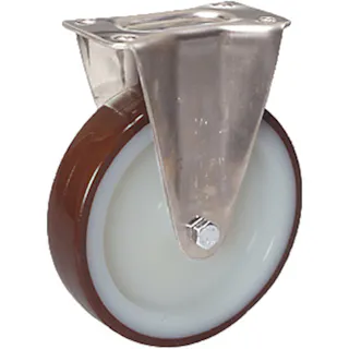 【CAINZ-DASH】シシクSISIKUアドクライス ステンレスキャスター 固定ウレタン車輪付 SUNK-125-POTH【別送品】