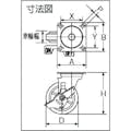 【CAINZ-DASH】シシクＳＩＳＩＫＵアドクライス ステンレスキャスター　制電性ウレタン車輪自在ストッパー付 SUNJB-150-SEUW【別送品】