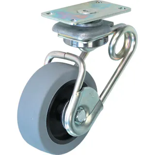 【CAINZ-DASH】シシクSISIKUアドクライス 緩衝キャスター5 自在 75径 ウレタン車 SAJ-TS6-75U【別送品】