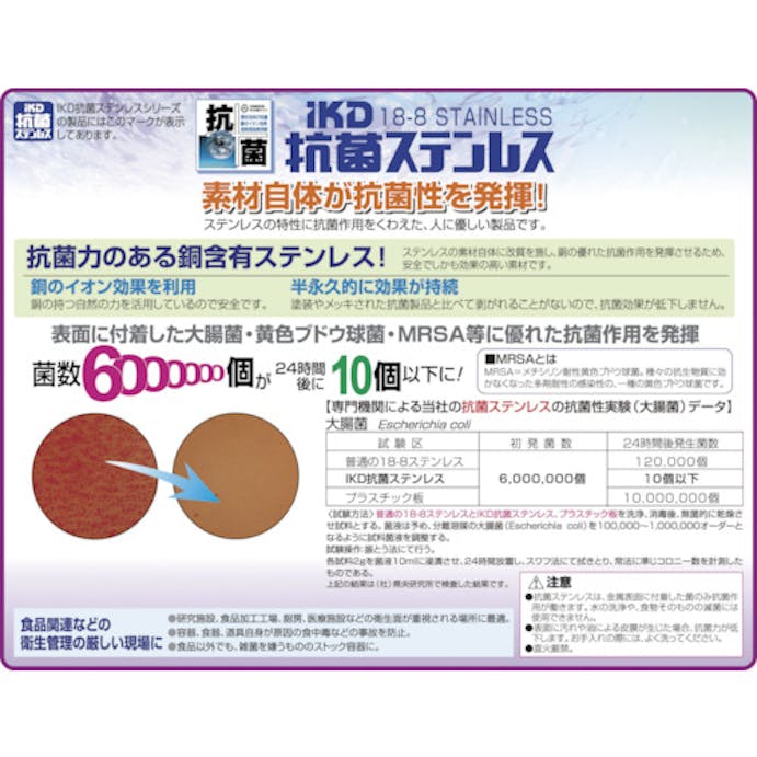 【CAINZ-DASH】日本メタルワークス 抗菌角バット蓋１０枚取 K02700000380【別送品】