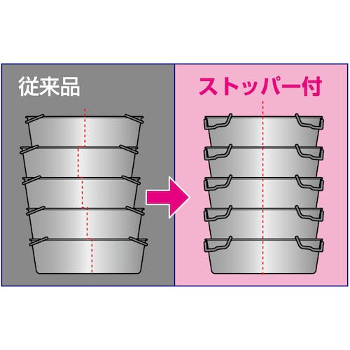 CAINZ-DASH】日本メタルワークス 抗菌 ストッパー付給食バット 運搬型