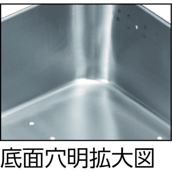 【CAINZ-DASH】日本メタルワークス 抗菌　ストッパー付給食バット　運搬型穴明 K02700000332【別送品】