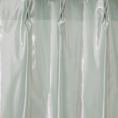 遮熱保温 レースカーテン ティエラ ライトグリーン 100×108cm 2枚組