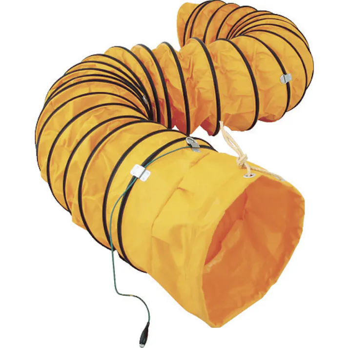 【CAINZ-DASH】スイデン 送風機用ダクト 防爆用アース端子付 320mm 5m SJFD-320DC【別送品】