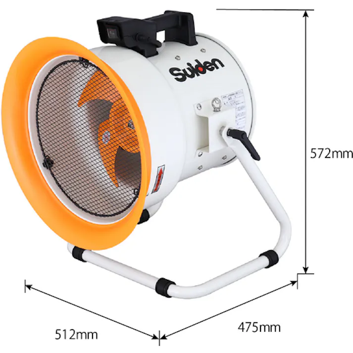 【CAINZ-DASH】スイデン 送風機 マルチアングルファン ハネ288mm 3相200V SJF-300LA-3【別送品】